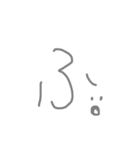 あいうえお 文字スタンプ（個別スタンプ：28）