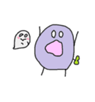 むらさきくんと小友っち（個別スタンプ：34）