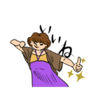 丘の上の乙女達（個別スタンプ：6）