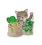 ネコの"hakka"の可愛い日常スタンプ_No.3（個別スタンプ：8）