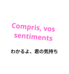 おしゃれなフランス語
【和訳付き】（個別スタンプ：5）