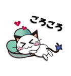 白猫と灰猫のなかよしスタンプ（個別スタンプ：13）