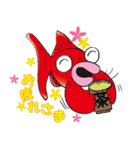おしゃべり手描きんぎょ ver.2（個別スタンプ：7）