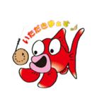 おしゃべり手描きんぎょ ver.2（個別スタンプ：24）
