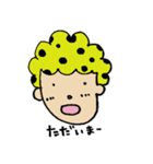 水玉アフロちゃん（個別スタンプ：2）