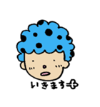 水玉アフロちゃん（個別スタンプ：6）