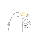 使える☆まっしろくん（個別スタンプ：11）