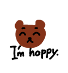 Bear face.（個別スタンプ：8）