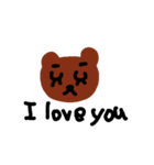 Bear face.（個別スタンプ：9）