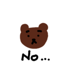 Bear face.（個別スタンプ：13）