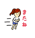 女の子たちの運動会（個別スタンプ：21）