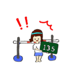 女の子たちの運動会（個別スタンプ：28）