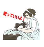 レトロ ポストカード スタンプ2（個別スタンプ：9）
