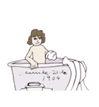 レトロ ポストカード スタンプ2（個別スタンプ：14）