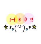 手書き顔文字！（個別スタンプ：11）