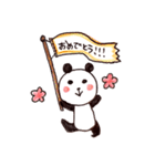 ゆるゆるパンダスタンプ、ふつうばーじょん（個別スタンプ：8）