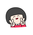 前髪は毎日切るイマドキ女子（個別スタンプ：4）