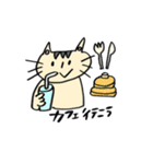 くろネコさんとキジトラさん②おでかけ編（個別スタンプ：4）