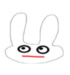 ウサギ百面相（個別スタンプ：4）