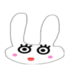 ウサギ百面相（個別スタンプ：7）