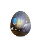 the egg art（個別スタンプ：5）