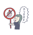 先輩後輩仲良しお仕事スタンプ（個別スタンプ：8）