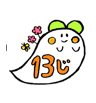 時間を知らせるオバケ（個別スタンプ：9）