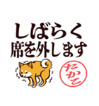 柴犬たかこ（デカ文字）（個別スタンプ：16）