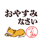 柴犬つぐみ（デカ文字）（個別スタンプ：10）