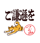 柴犬つぐみ（デカ文字）（個別スタンプ：33）