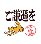 柴犬ひろみ（デカ文字）（個別スタンプ：33）