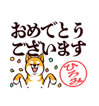 柴犬ひろみ（デカ文字）（個別スタンプ：40）