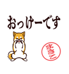 柴犬まきこ（デカ文字）（個別スタンプ：7）