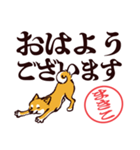 柴犬まきこ（デカ文字）（個別スタンプ：9）