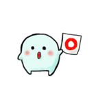 モノクロまるっこ。文字なしスタンプ（個別スタンプ：2）