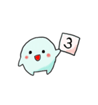 モノクロまるっこ。文字なしスタンプ（個別スタンプ：36）
