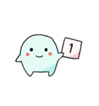 モノクロまるっこ。文字なしスタンプ（個別スタンプ：38）
