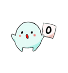 モノクロまるっこ。文字なしスタンプ（個別スタンプ：39）