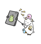 ぽたぽたやぎ。自由なおもしろスタンプ！（個別スタンプ：37）