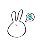 体の柔らかいうさぎ（個別スタンプ：6）