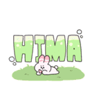 うさぽよのデカ文字スタンプ（個別スタンプ：39）