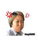 ブラックのイチゴちゃんスタンプ（個別スタンプ：6）
