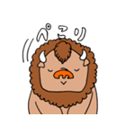 くいしんぼバイソンのゆるいスタンプ（個別スタンプ：3）