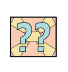 ステンドグラス風＠でか文字（個別スタンプ：23）