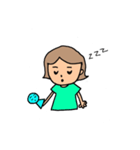 はっぴーな女の子のスタンプ（個別スタンプ：8）