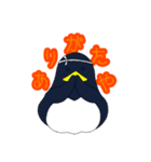 なかよしペンギンズのでか文字スタンプ（個別スタンプ：8）