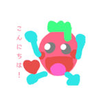 はっちゃんが作ったイチゴスタンプ1（個別スタンプ：1）