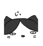 はちわれにゃんこのスタンプ⚫⚪黒白ふて猫（個別スタンプ：6）