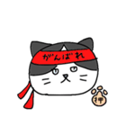 はちわれにゃんこのスタンプ⚫⚪黒白ふて猫（個別スタンプ：23）