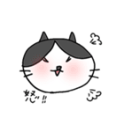 はちわれにゃんこのスタンプ⚫⚪黒白ふて猫（個別スタンプ：27）